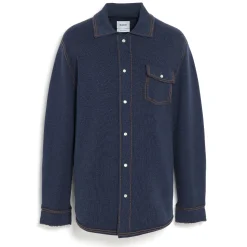 Barrie Cashmere and cotton overshirt