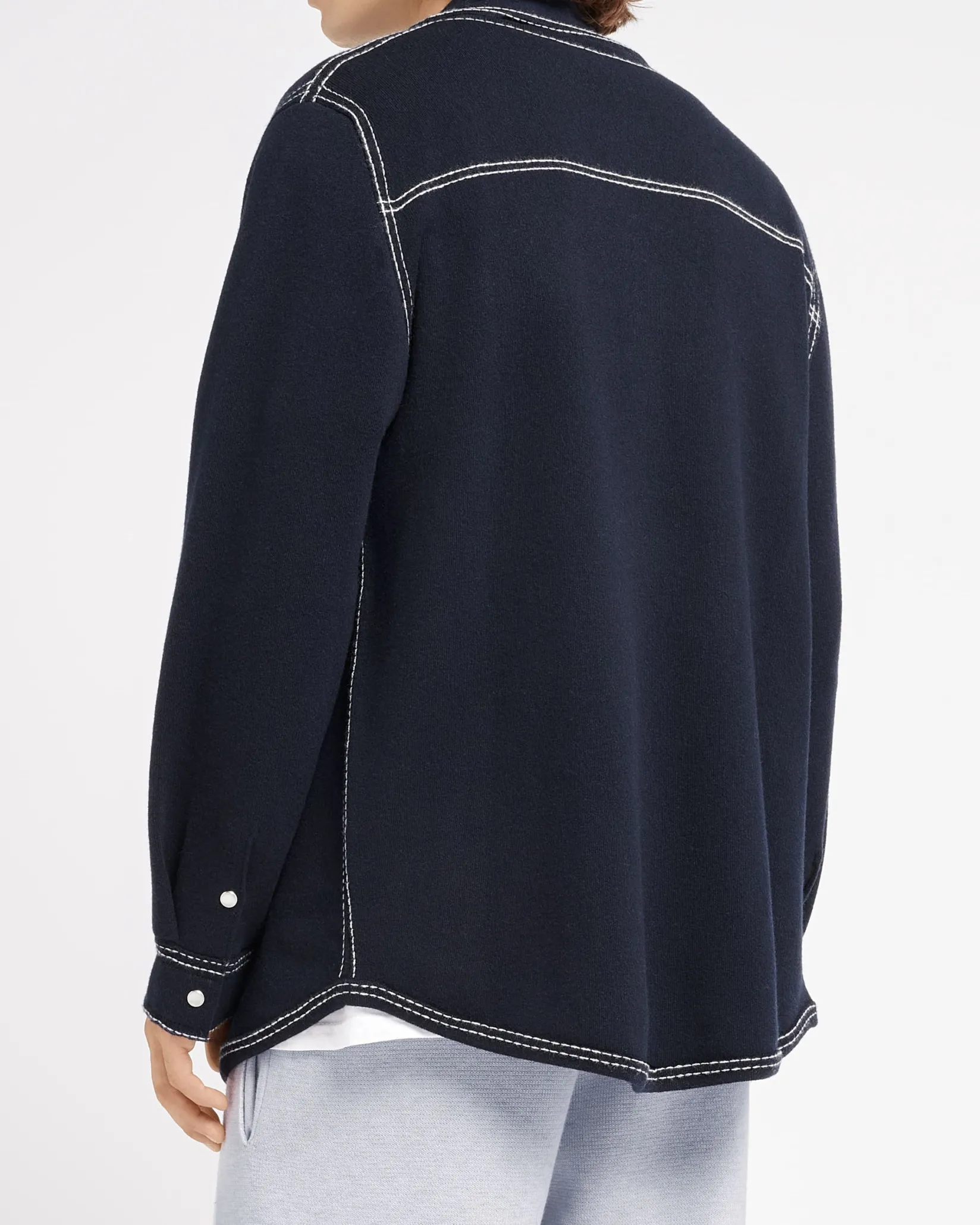 Barrie Cashmere and cotton overshirt
