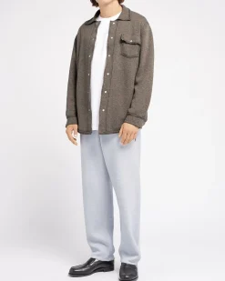 Barrie Cashmere and cotton overshirt