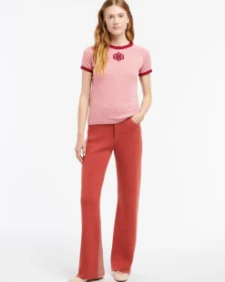 Women Barrie Cashmere and cotton patchwork Denim trousers