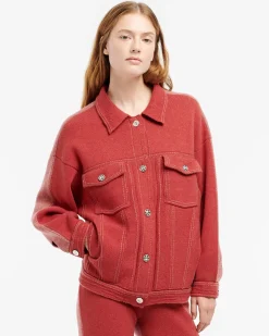 Women Barrie Cashmere and cotton patchwork Denim trousers