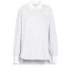 Women Barrie Cashmere and cotton striped shirt