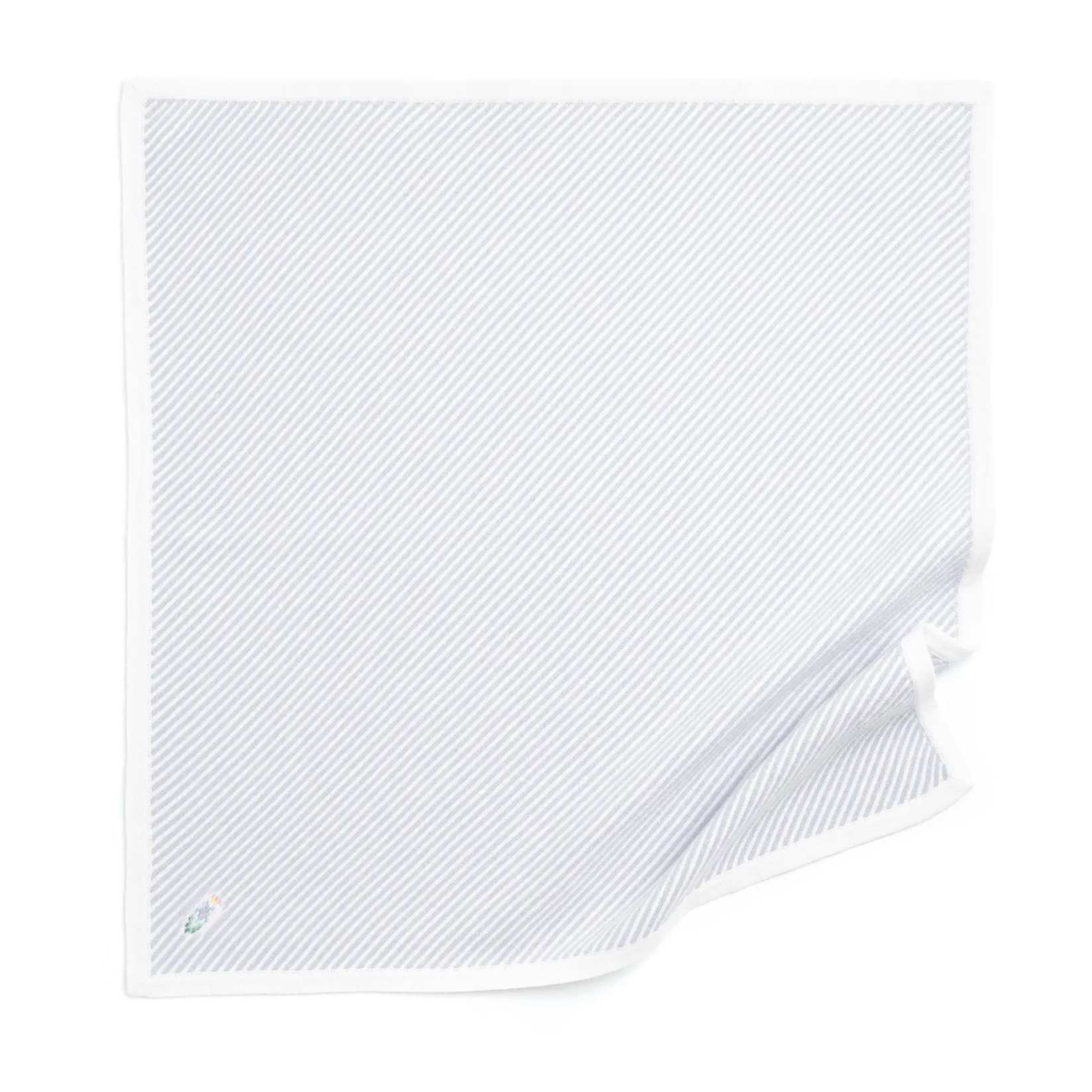 Women Barrie Cashmere and cotton striped scarf