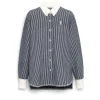 Women Barrie Cashmere and cotton striped shirt