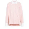 Women Barrie Cashmere and cotton striped shirt