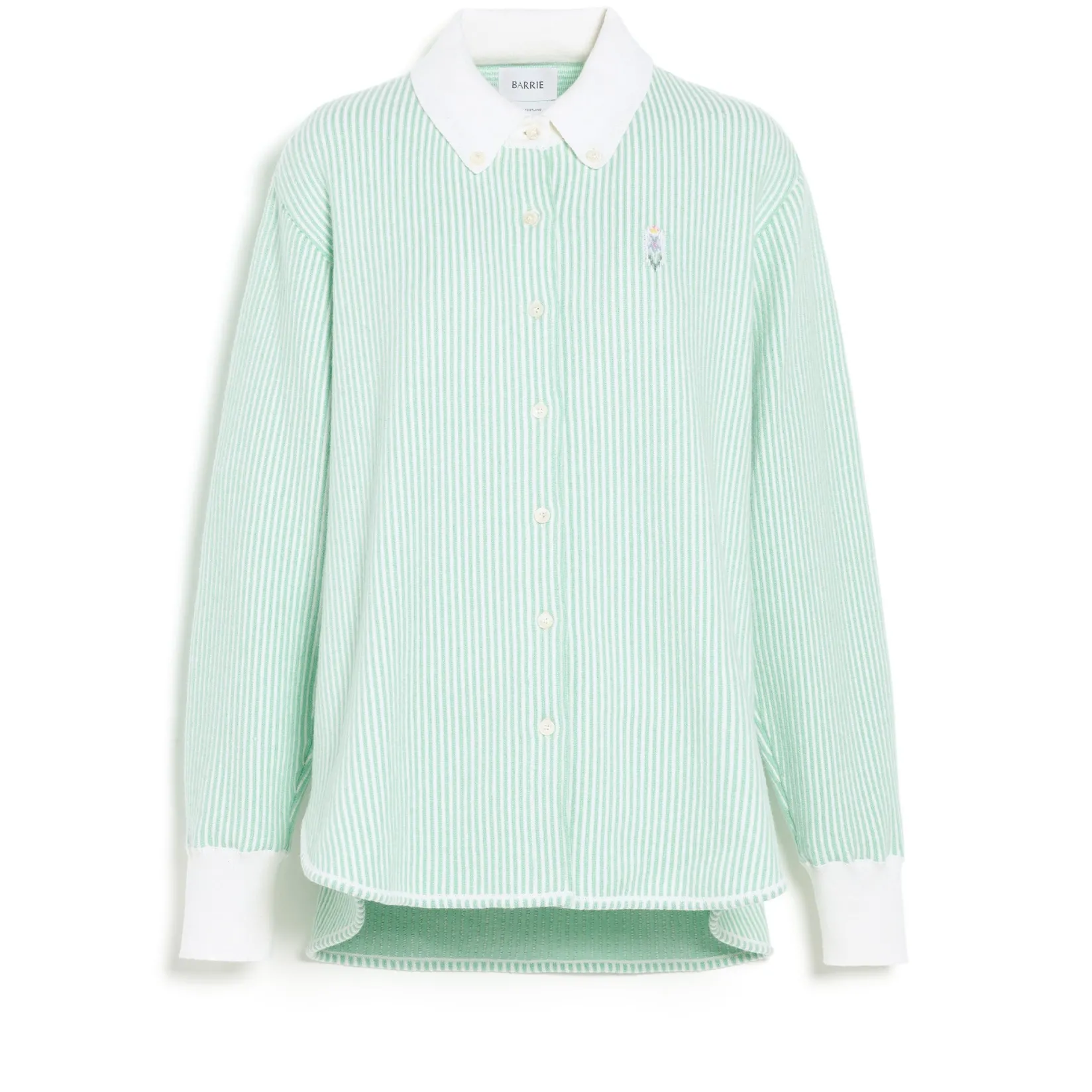 Women Barrie Cashmere and cotton striped shirt