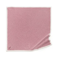 Women Barrie Cashmere and cotton striped scarf