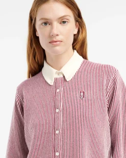 Women Barrie Cashmere and cotton striped shirt