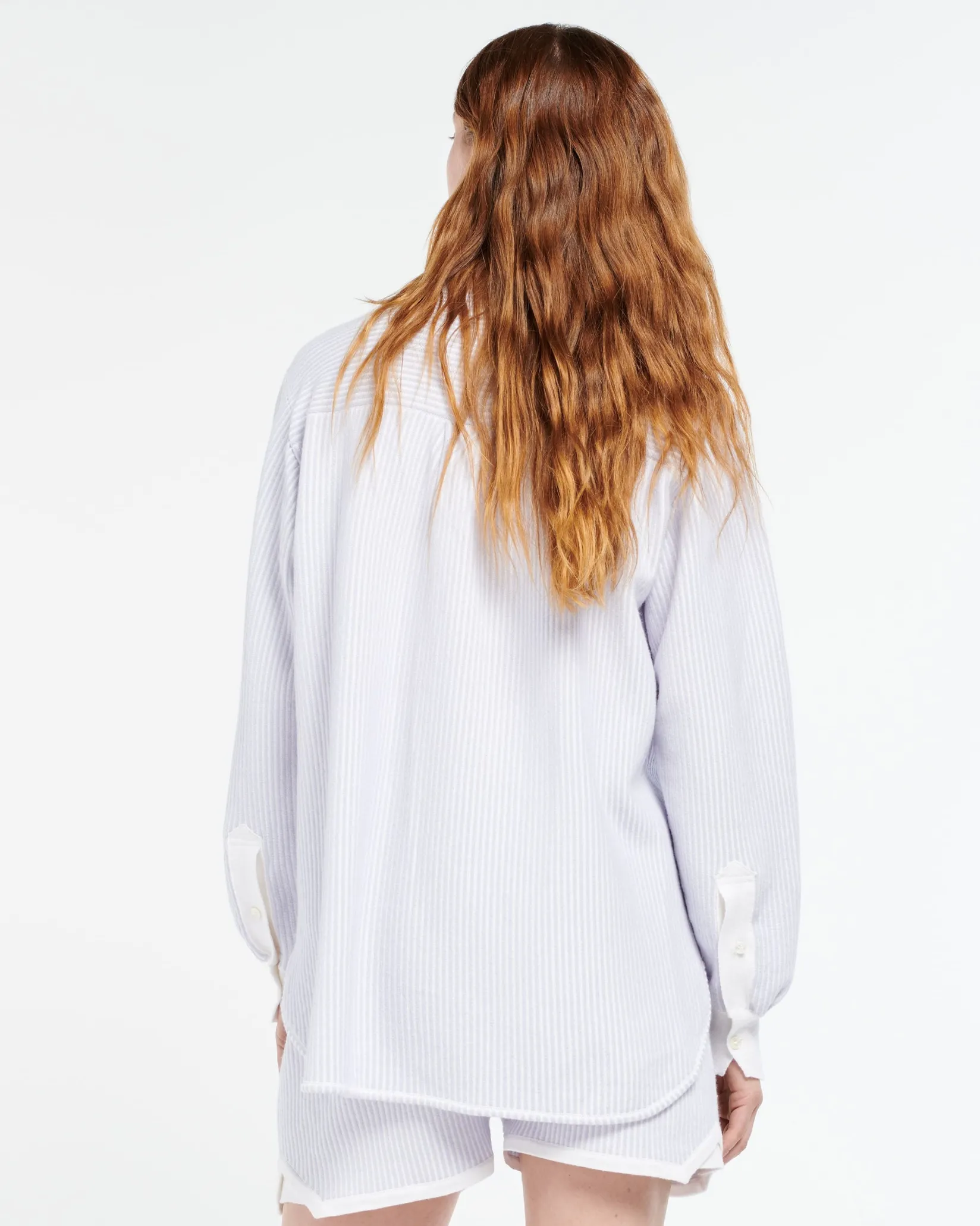 Women Barrie Cashmere and cotton striped shirt