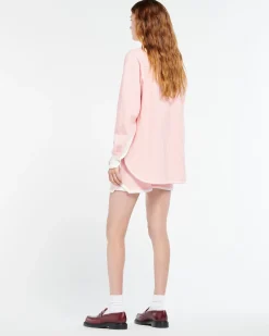 Women Barrie Cashmere and cotton striped shirt