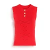 Women Barrie Cashmere and cotton top with an all-over motif