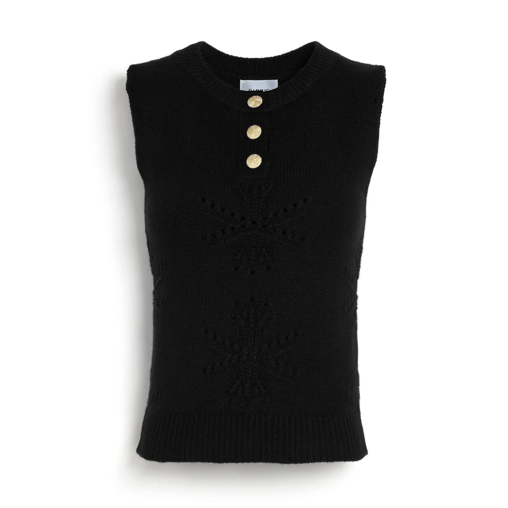 Women Barrie Cashmere and cotton top with an all-over motif