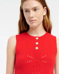 Women Barrie Cashmere and cotton top with an all-over motif