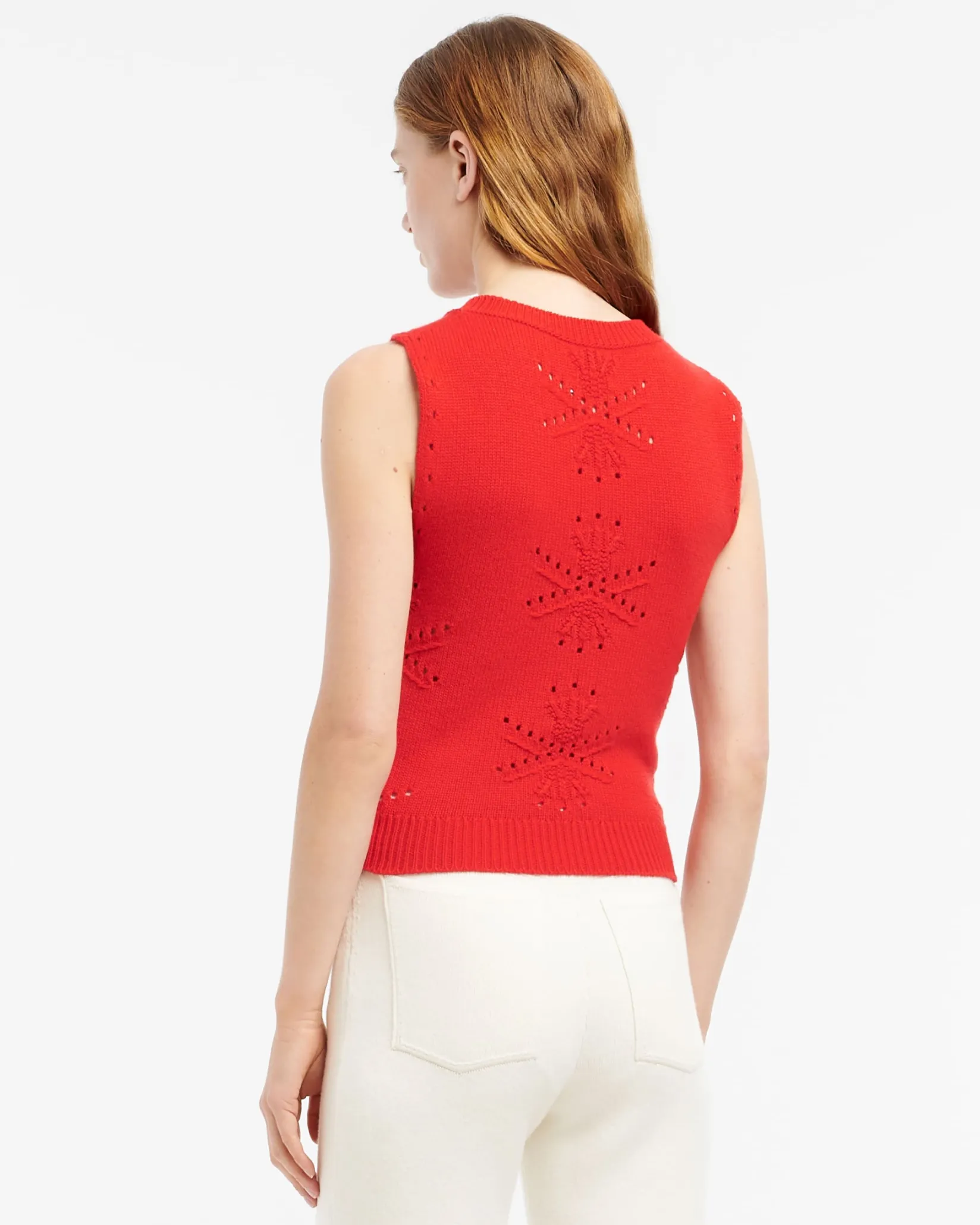 Women Barrie Cashmere and cotton top with an all-over motif