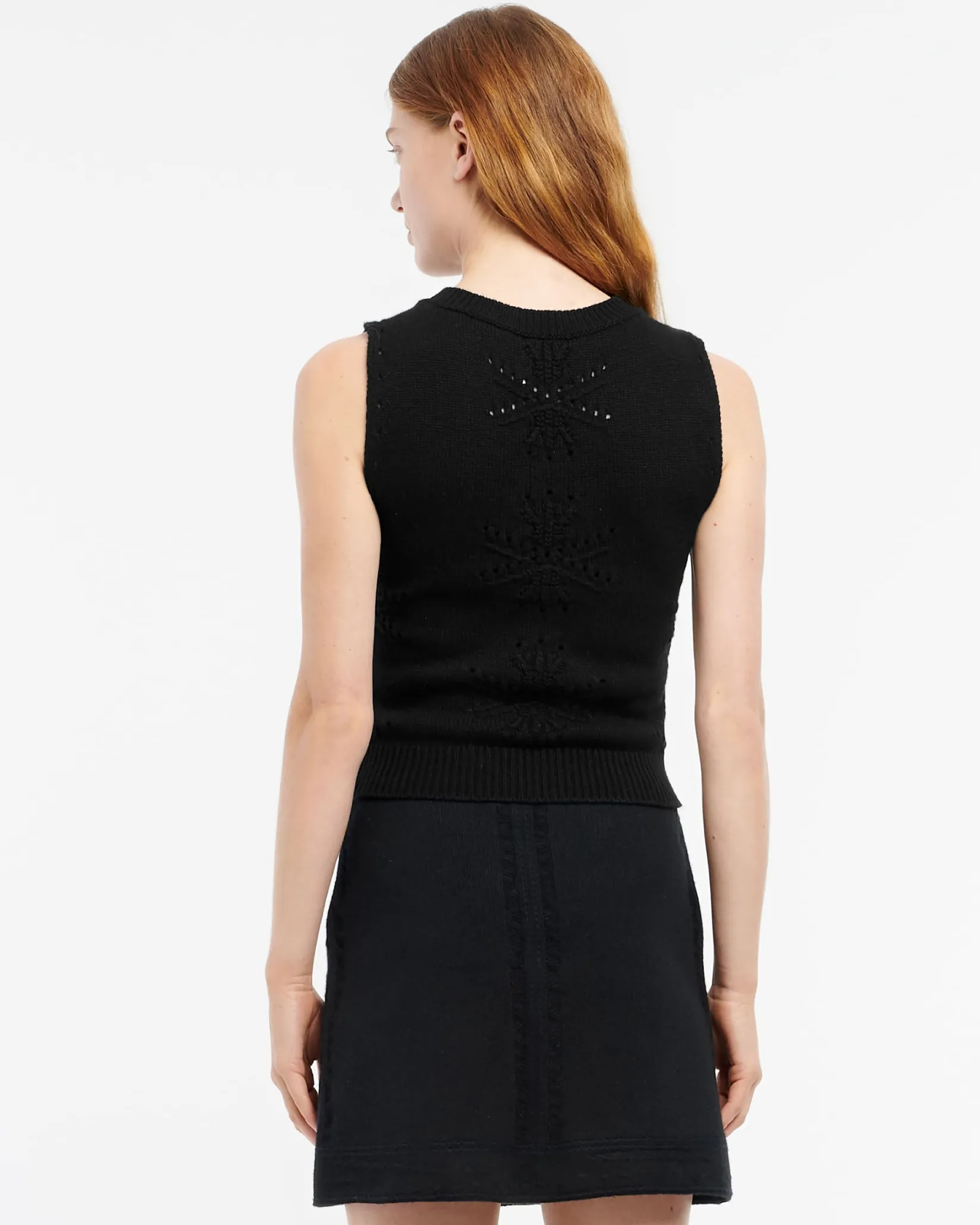 Women Barrie Cashmere and cotton top with an all-over motif