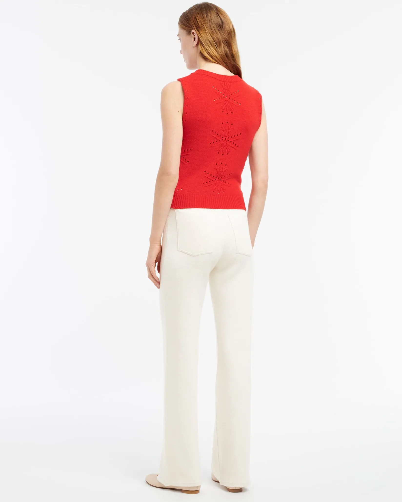 Women Barrie Cashmere and cotton top with an all-over motif