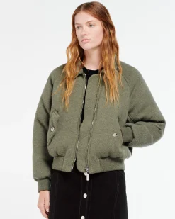 Women Barrie Cashmere and wool bomber jacket