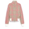 Women Barrie Cashmere and wool jacket with houndstooth pattern