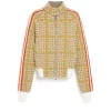 Women Barrie Cashmere and wool jacket with houndstooth pattern