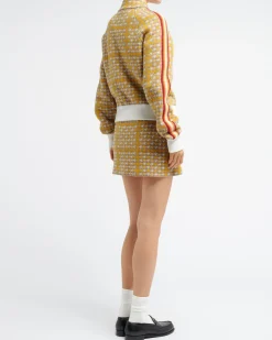 Women Barrie Cashmere and wool jacket with houndstooth pattern