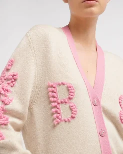 Women Barrie Cashmere B logo V-neck cardigan
