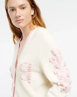Women Barrie Cashmere B logo V-neck cardigan