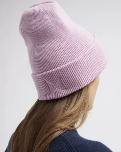 Women Barrie Cashmere beanie with embroidered logo