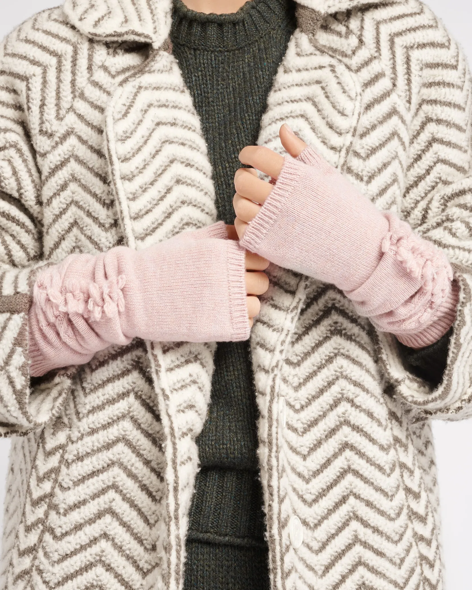 Women Barrie Cashmere fingerless gloves