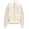 Women Barrie Cashmere jacket with a gingham motif