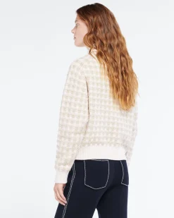 Women Barrie Cashmere jacket with a gingham motif