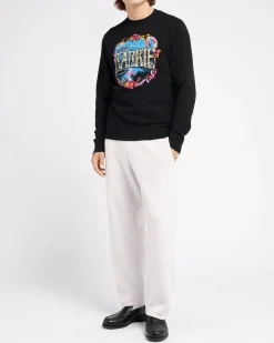 Women Barrie Cashmere jumper with bouquet motif