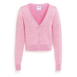 Women Barrie Cashmere lace cardigan