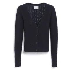 Women Barrie Cashmere lace cardigan