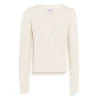 Women Barrie Cashmere lace cardigan