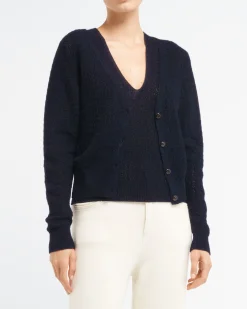 Women Barrie Cashmere lace cardigan