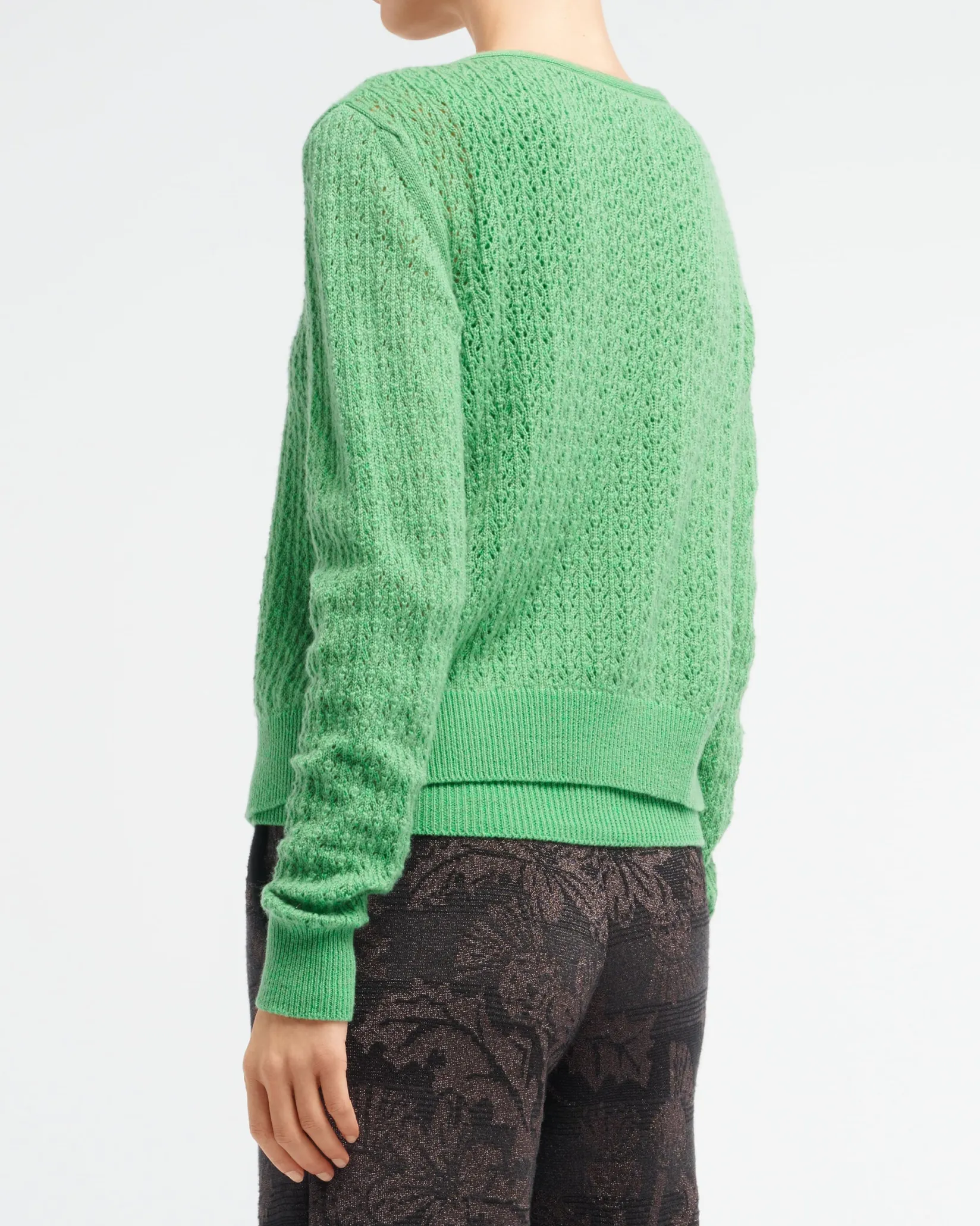 Women Barrie Cashmere lace cardigan