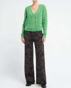 Women Barrie Cashmere lace cardigan