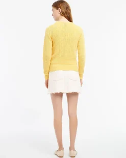 Women Barrie Cashmere lace cardigan