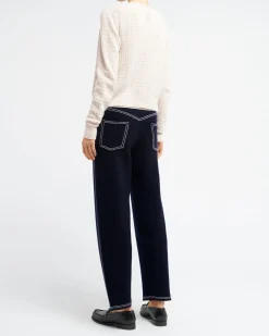 Women Barrie Cashmere lace cardigan