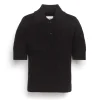 Women Barrie Cashmere lace polo shirt