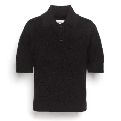 Women Barrie Cashmere lace polo shirt