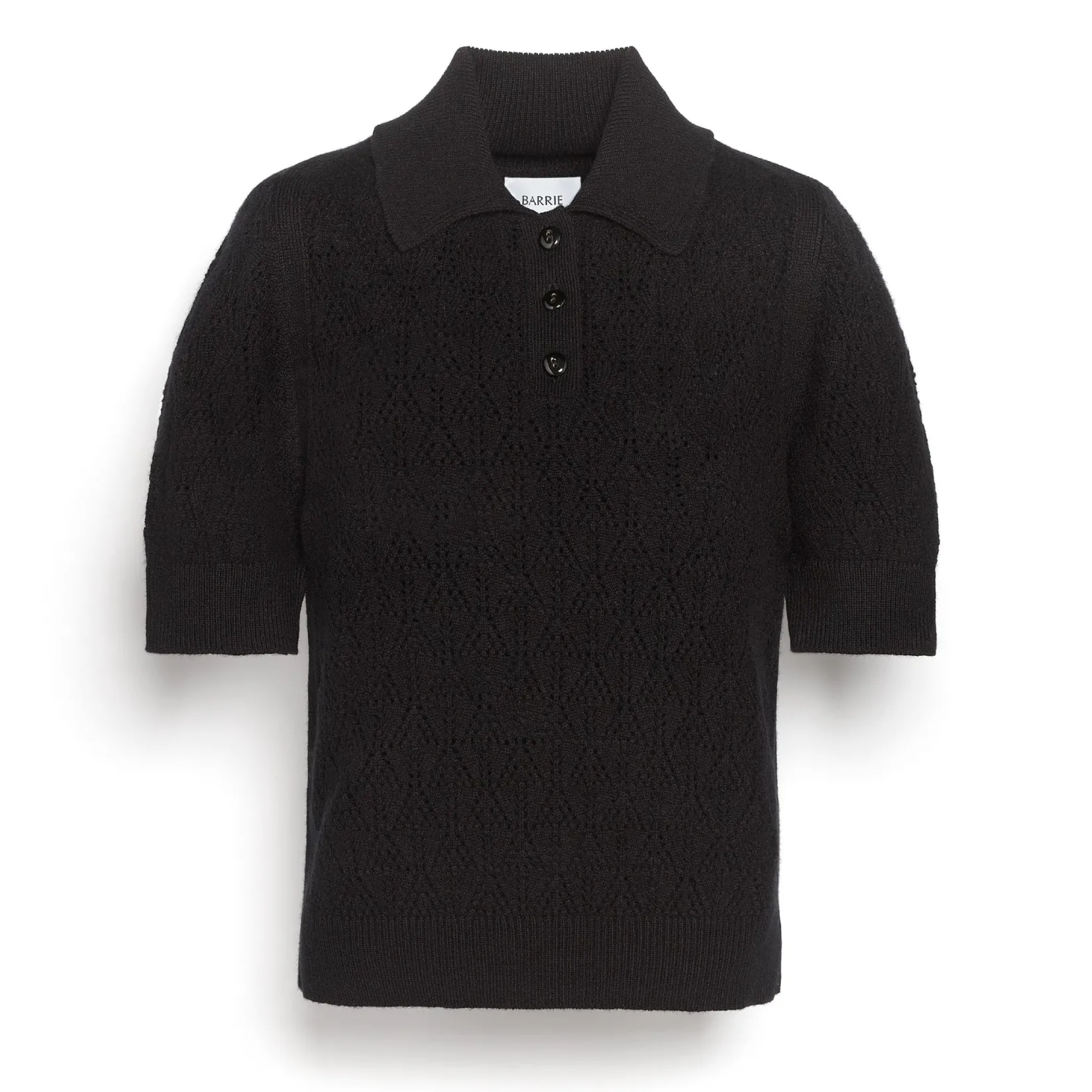 Women Barrie Cashmere lace polo shirt