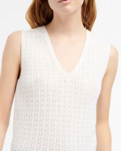 Women Barrie Cashmere lace top