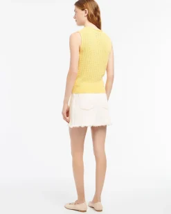 Women Barrie Cashmere lace top