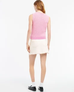 Women Barrie Cashmere lace top