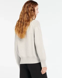 Women Barrie Cashmere polo collar jumper