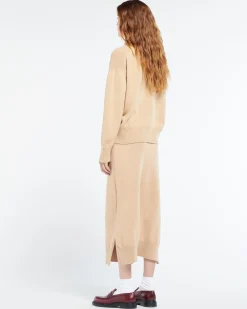 Women Barrie Cashmere polo collar jumper