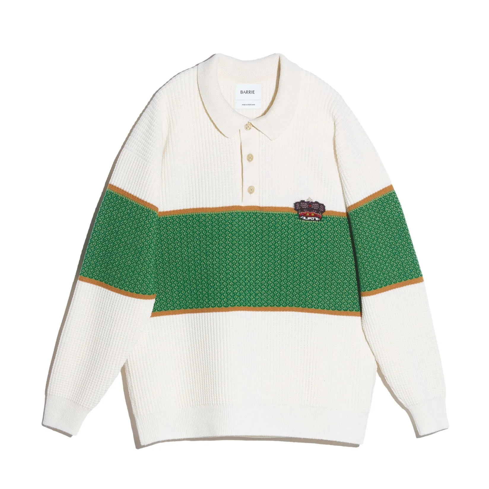 Barrie Cashmere polo neck jumper