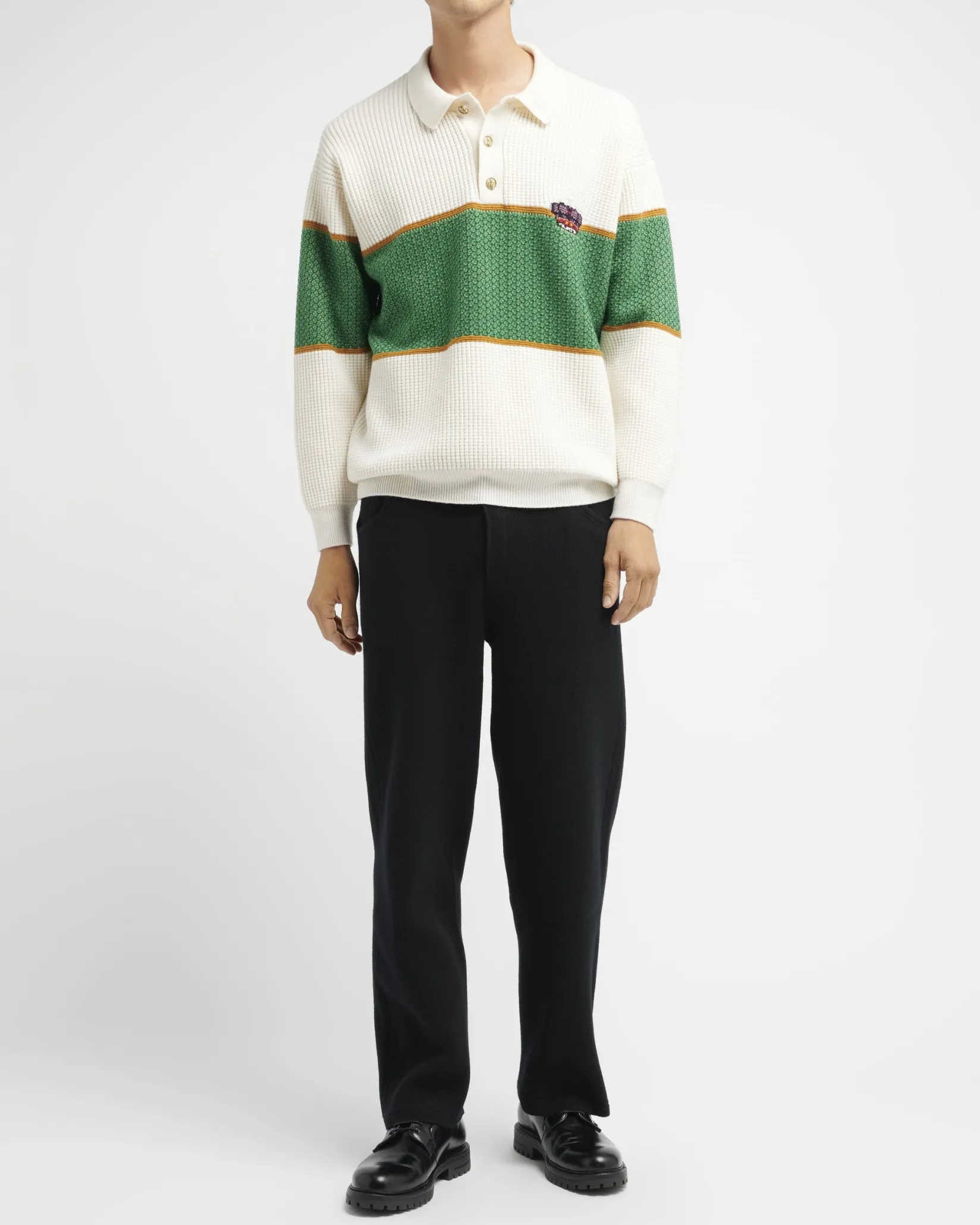 Barrie Cashmere polo neck jumper