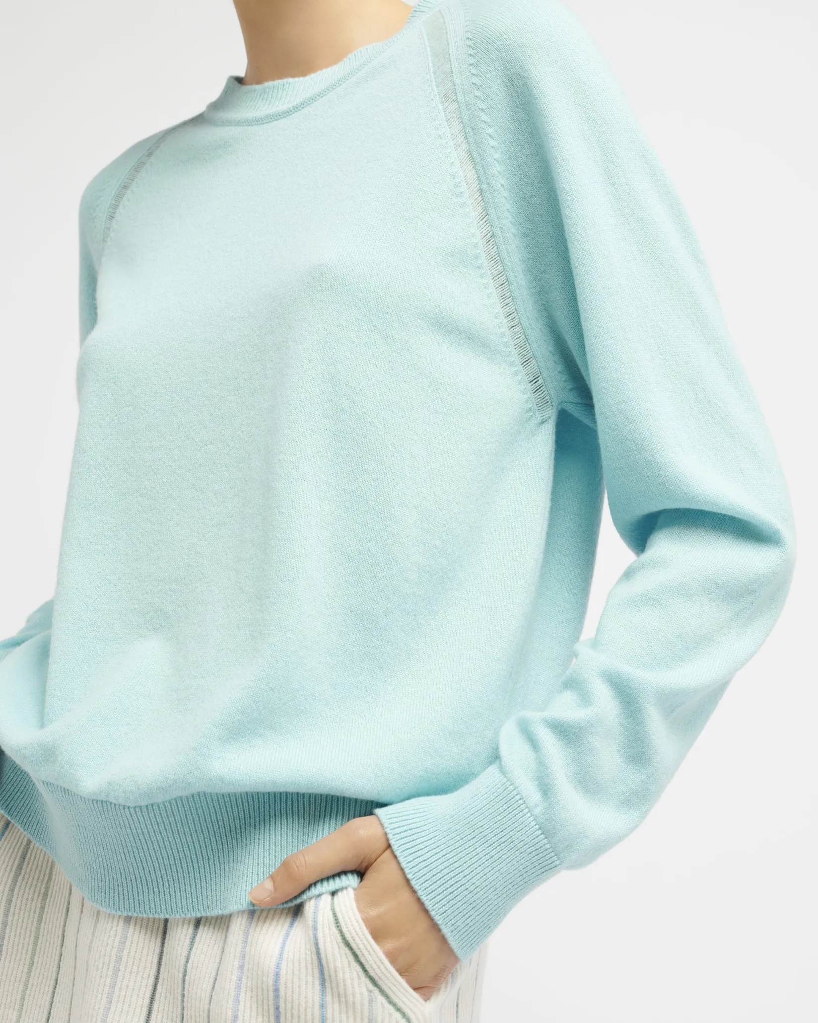 Women Barrie Cashmere round-neck jumper